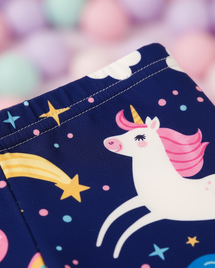 unicorn planet leggings - detail