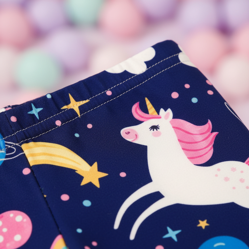 unicorn planet leggings - detail