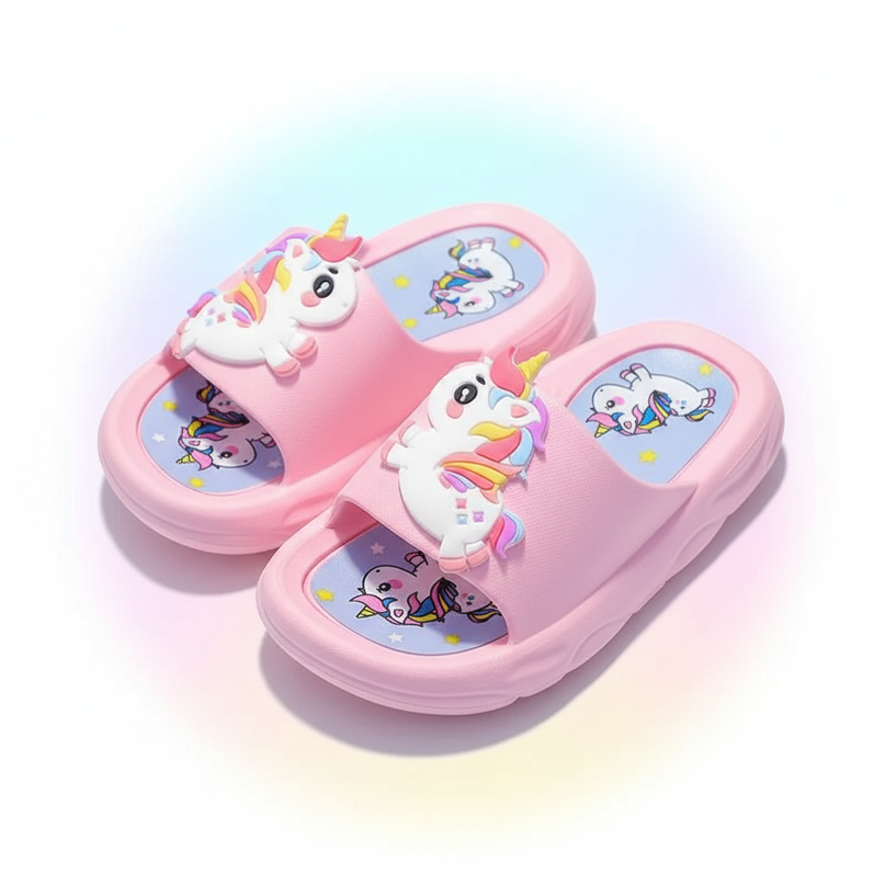 unicorn platform slippers - white-bg