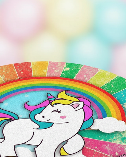 unicorn playroom rug - detail