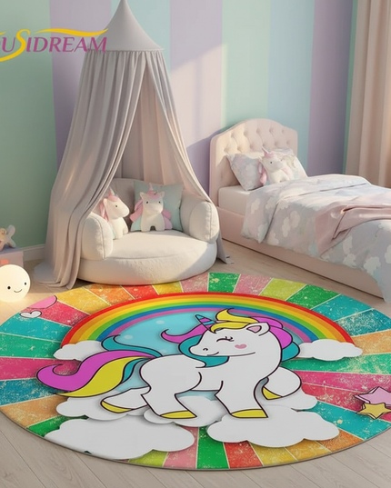unicorn playroom rug - lifestyle