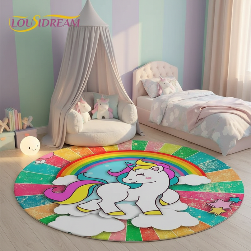 unicorn playroom rug - lifestyle