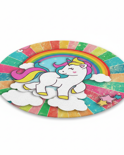 unicorn playroom rug - white-bg