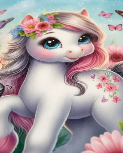 unicorn plush blanket - detail