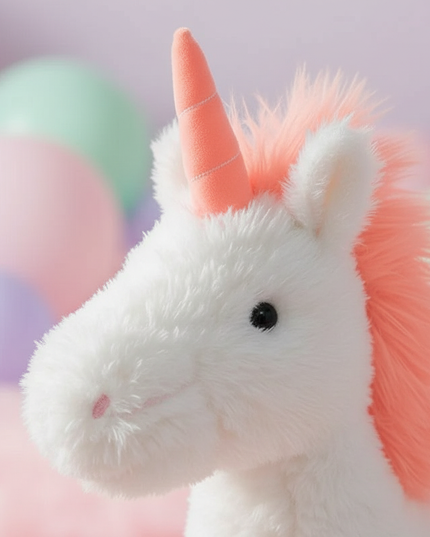 unicorn plush pillow - detail