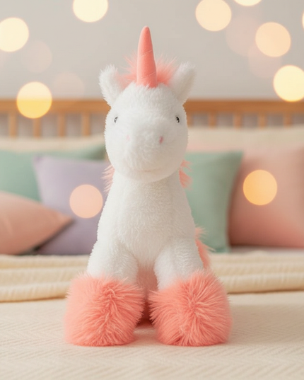 unicorn plush pillow - lifestyle