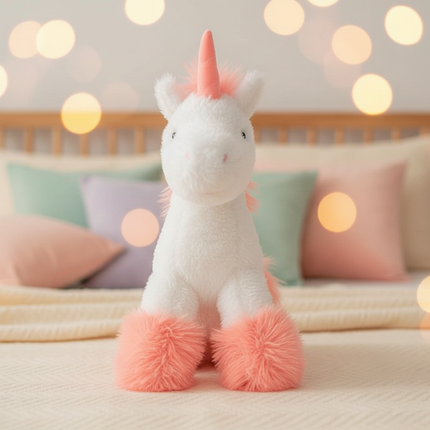 unicorn plush pillow - lifestyle