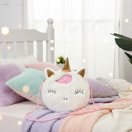 unicorn plush purse - lifestyle