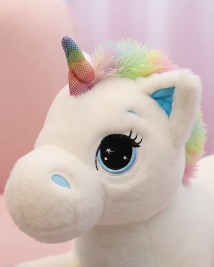 unicorn plush rainbow - detail