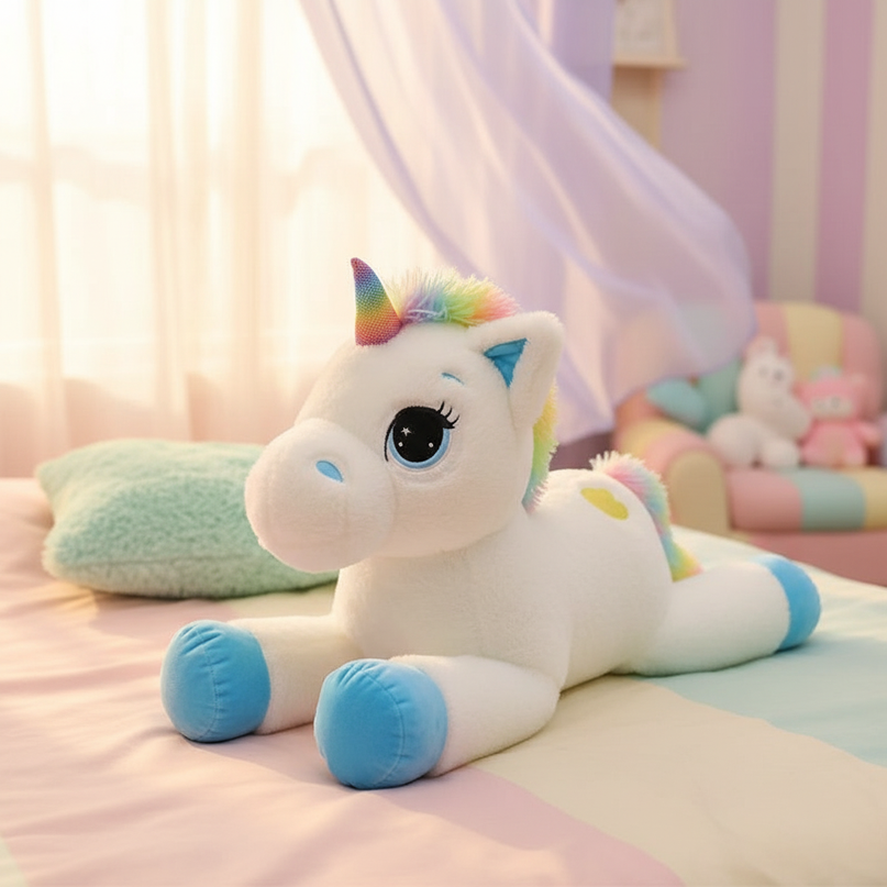 unicorn plush rainbow - lifestyle