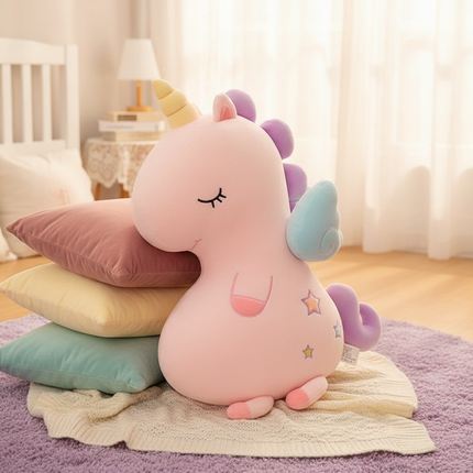 unicorn plush throw pillow - lifestyle