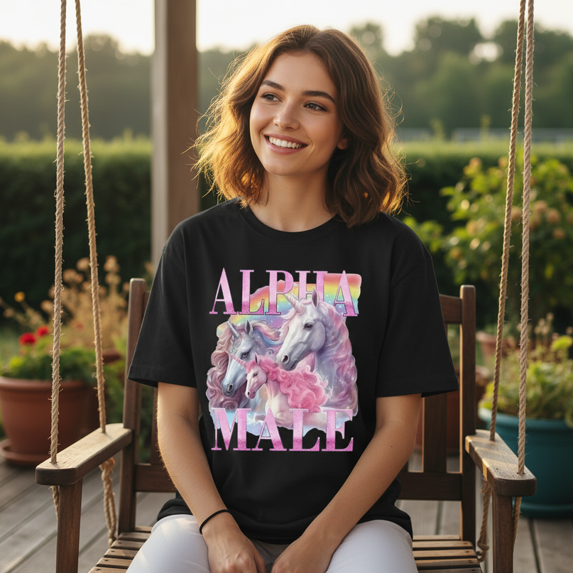 unicorn polo shirt - lifestyle