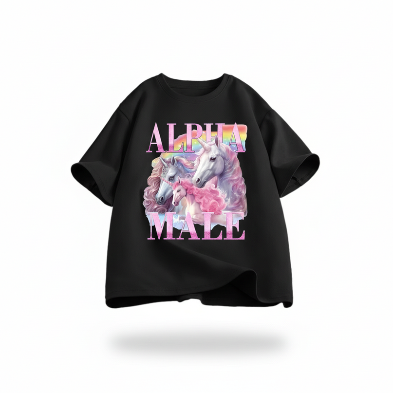 unicorn polo shirt - white-bg