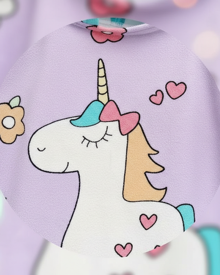 unicorn poncho robe - detail