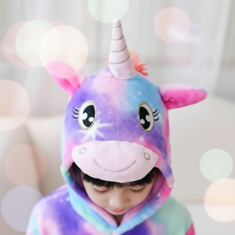 unicorn pool robe - detail