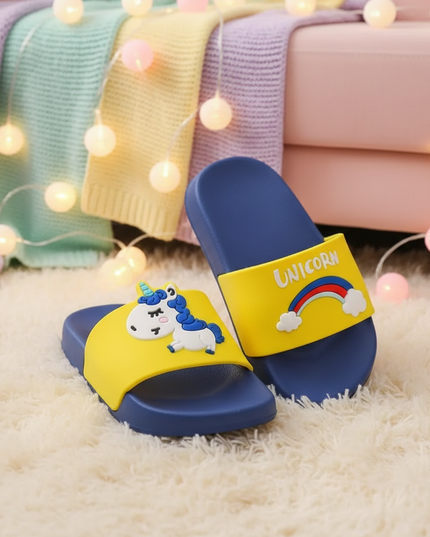 unicorn pool slippers - lifestyle