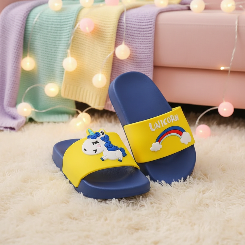 unicorn pool slippers - lifestyle