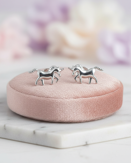 unicorn post earrings - lifestyle