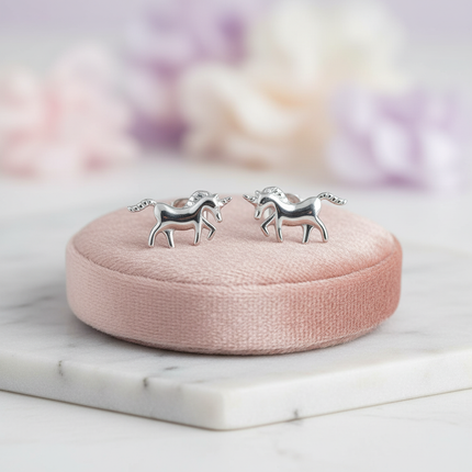 unicorn post earrings - lifestyle