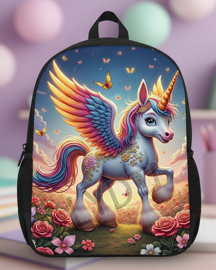 unicorn preschool backpack kawaii - detail