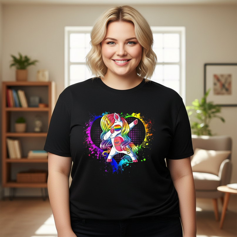 unicorn pride shirt - lifestyle