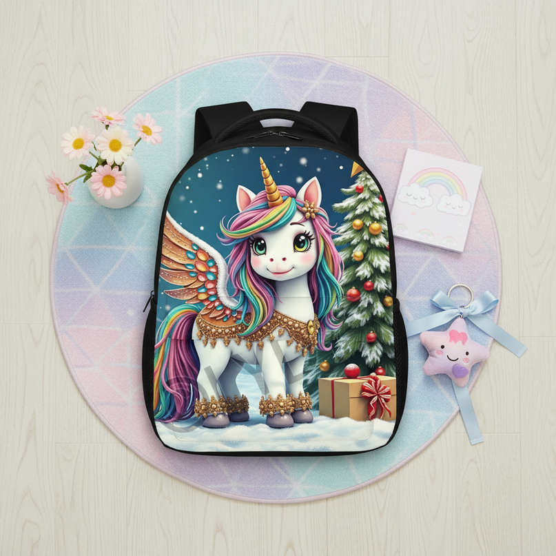 unicorn princess backpack toddler - flat-lay