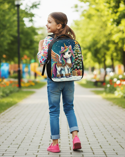 unicorn princess backpack toddler - in-use