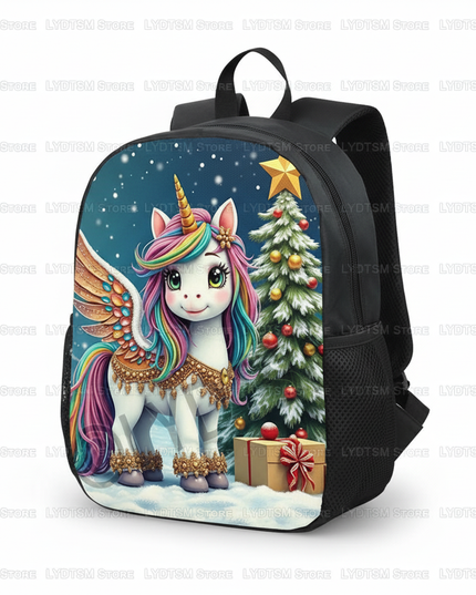unicorn princess backpack toddler - white-bg