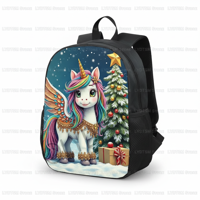 unicorn princess backpack toddler - white-bg