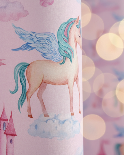 unicorn princess curtains - detail