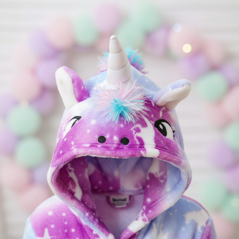 unicorn princess robe - detail