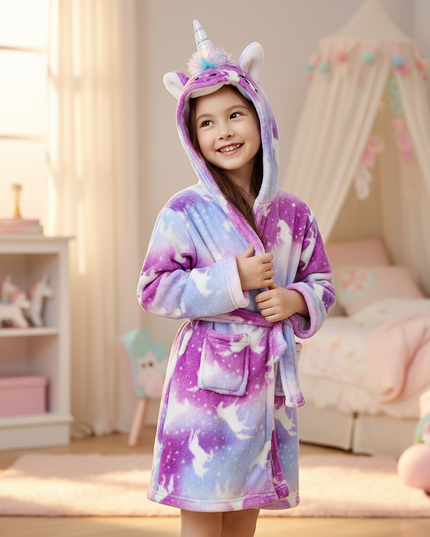 unicorn princess robe - in-use