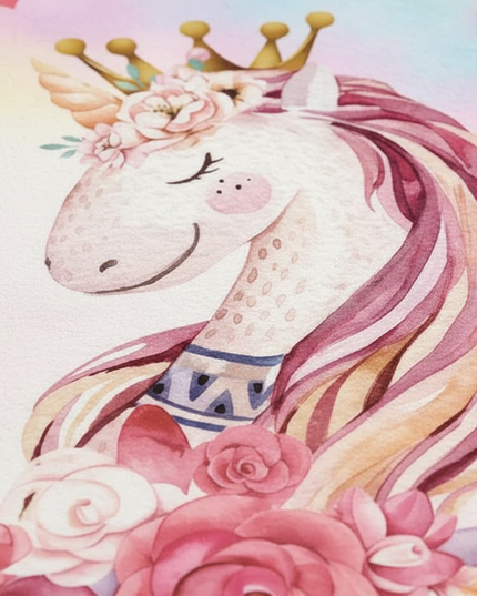 unicorn princess rug - detail