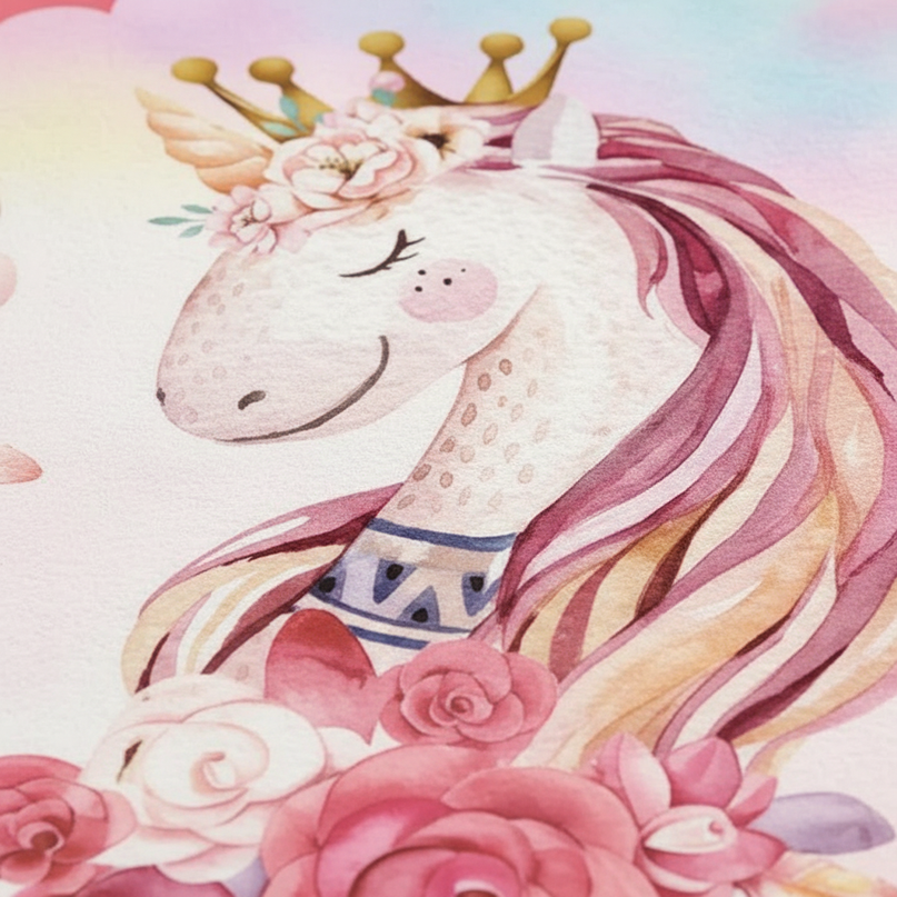 unicorn princess rug - detail