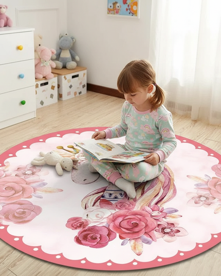 unicorn princess rug - in-use