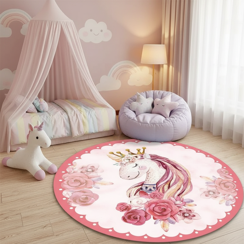 unicorn princess rug - lifestyle