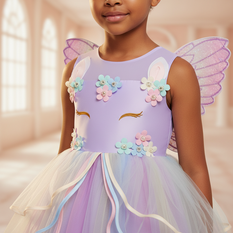 unicorn princess tutu dress - detail