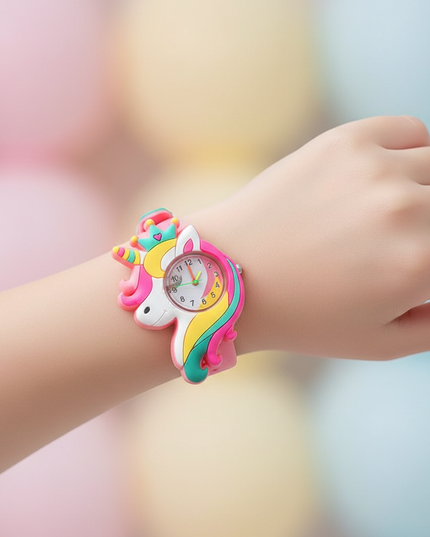 unicorn princess watch - in-use