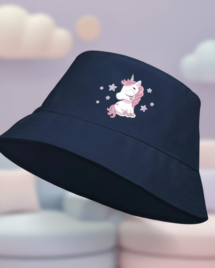 unicorn print bucket hat - lifestyle