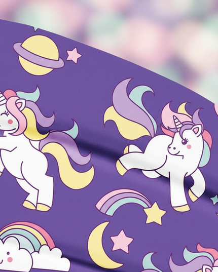 unicorn print headband galaxy - detail