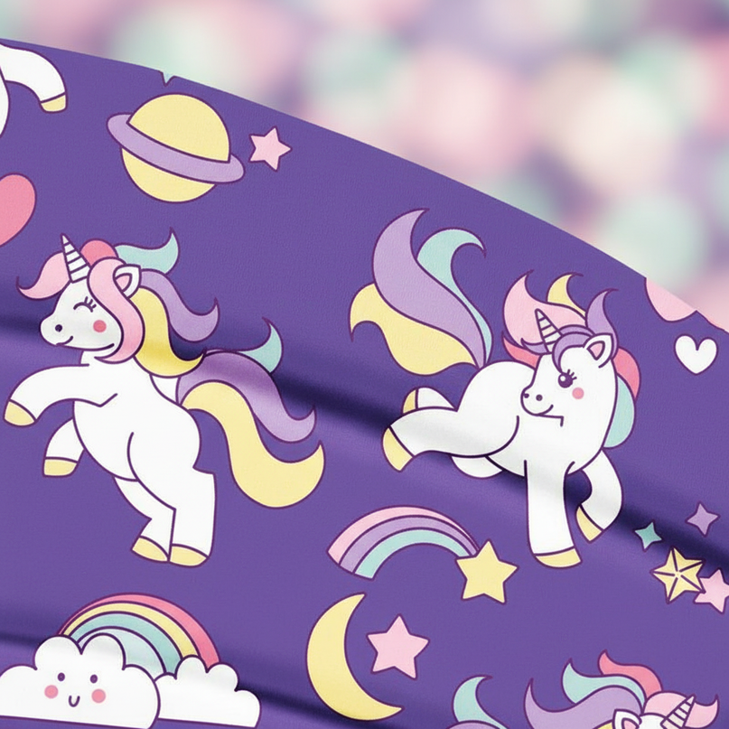 unicorn print headband galaxy - detail