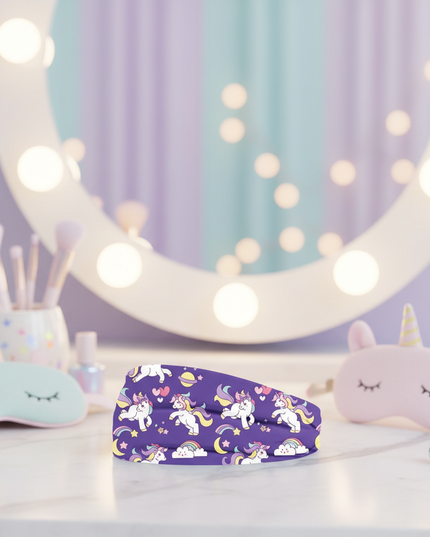 unicorn print headband galaxy - lifestyle