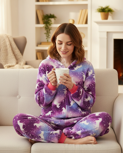 unicorn print onesie - lifestyle