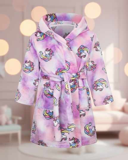 unicorn print robe - lifestyle