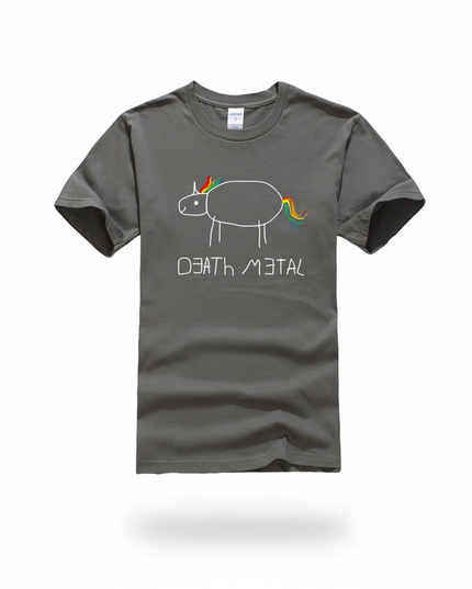 unicorn print shirt - white-bg