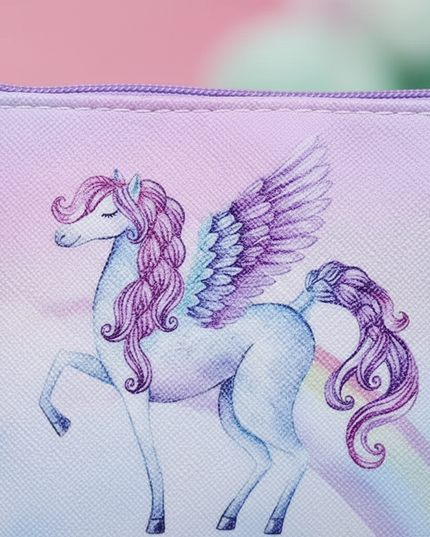 unicorn printed coin purse - detail