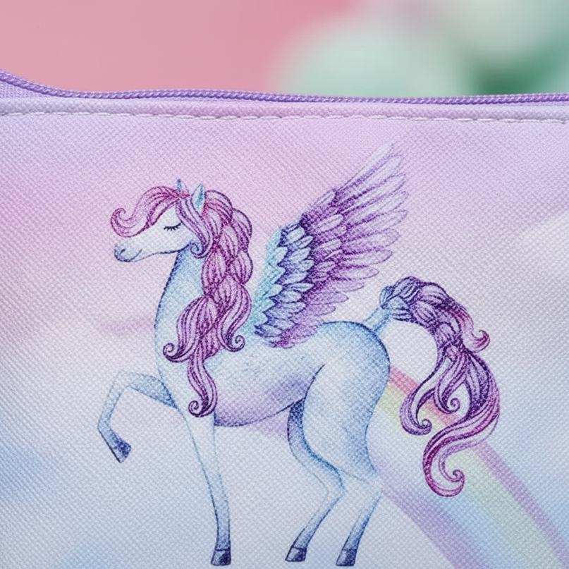 unicorn printed coin purse - detail