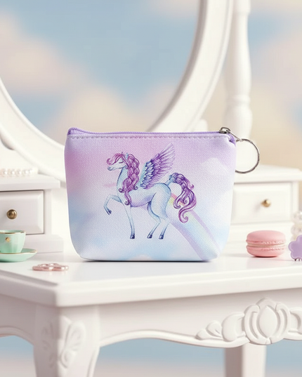 unicorn printed coin purse - lifestyle