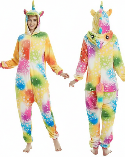 unicorn prints onesie - white-bg