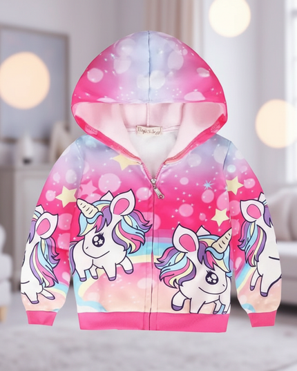 unicorn puffer jacket - lifestyle
